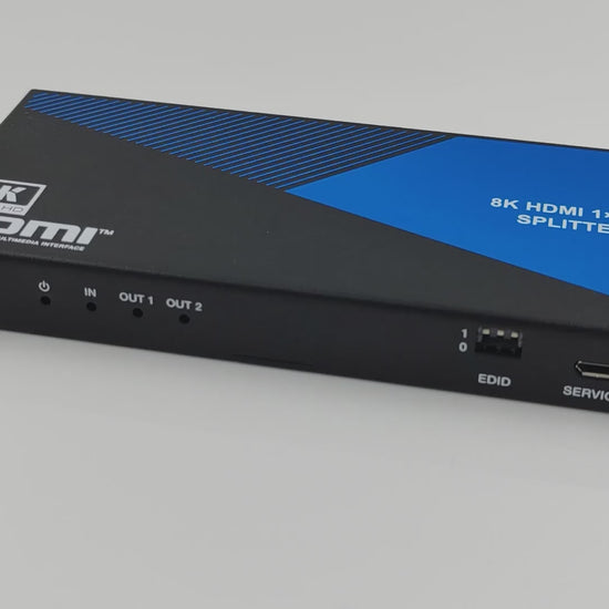 8K HDMI Splitter 1 in 2 out Audio Extractor video introduction