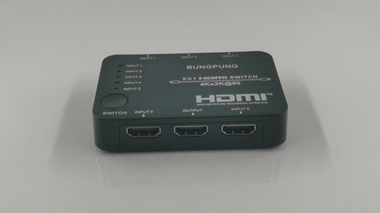 HDMI Switch 5 in 1 out 4K 60Hz introduction