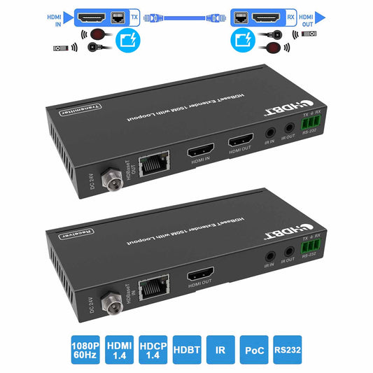HDBaseT HDMI Extender over CAT6 Cable 1080P 150m main