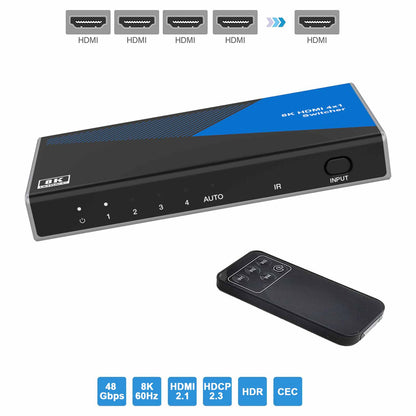 8K HDMI Switch 4 in 1 out main