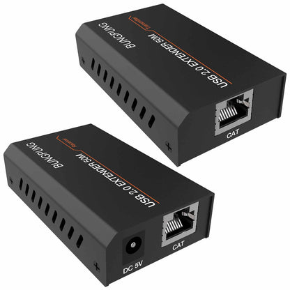 USB 2.0 Extender via CAT5e/6 LAN cable 50m transmission main 2